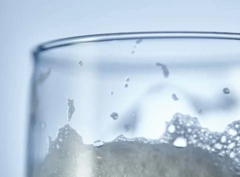 Close up of beer foam Stock Photos