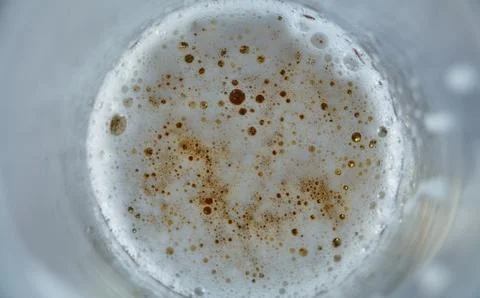 Close up of beer foam Stock Photos