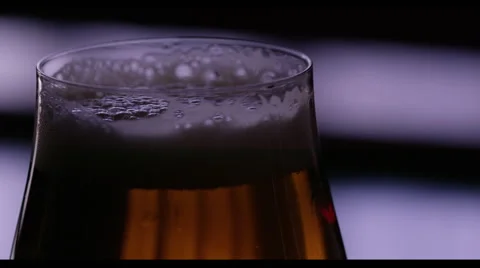 Close-up of beer glass 動画素材 61502573