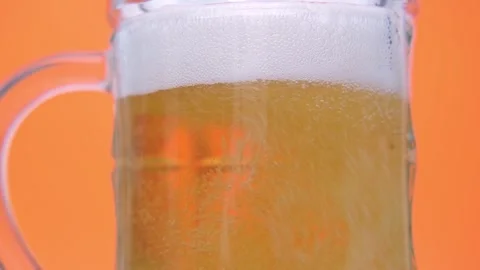 Close-up of beer in a mug Video stock 269864497