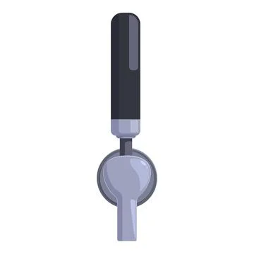 Close up of a beer tap handle, ready to pour a refreshing craft beer Stock Illustration