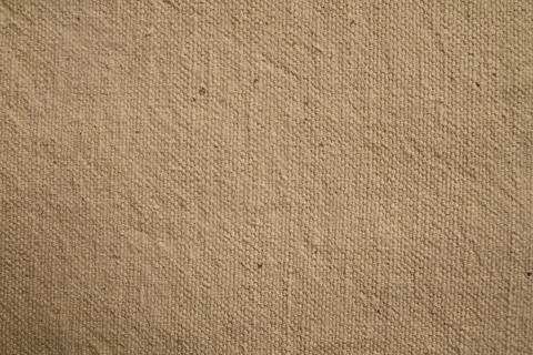 Close Up of Beige Burlap Canvas Texture in Natural Light Stock Photos
