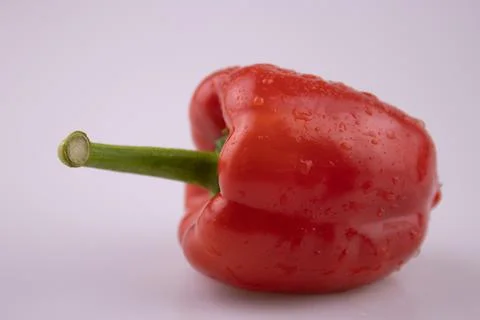 Close up Bell Pepper on white background Stock Photos