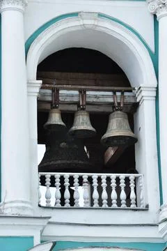 A close-up of the bell tower. Stock Photos