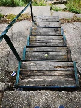 A close up of a bench Stock Photos