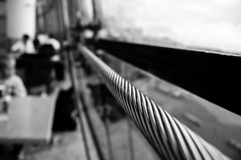 A close up of a bench Foto stock