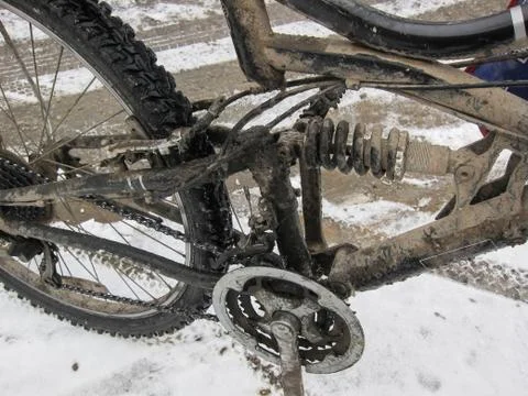 A Close-up of a bicycle Stock Photos