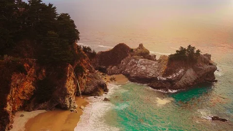 Close Up Big Sur Pacific Coast Highway Stock Footage 101446305