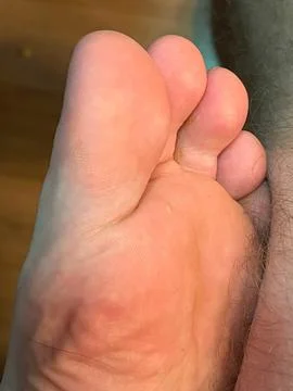 A close-up of a big toe Stock Photos