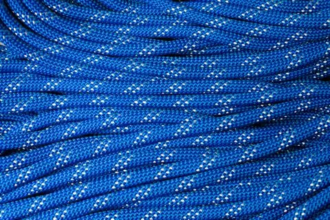 Close up of bight of dynamic rope Stock Photos