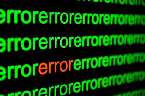 Close up of binary code infected by computer virus. 写真素材