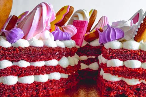 Close Up Of Birthday Cake Stock Photos
