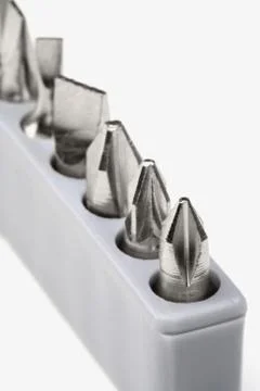 Close-up of bit set Stock-Fotos