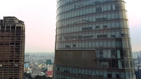 Close up of Bitexco Tower 库存影片 283640354