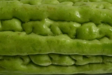 Close-up Bitter melon texture background. Stock Photos