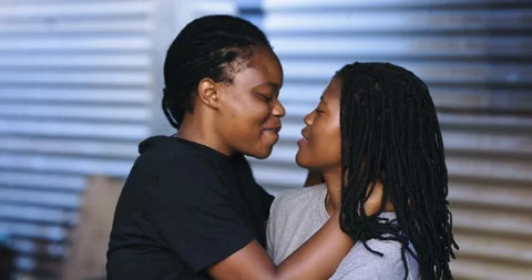 Close-up Black African female Lesbian co... | Stock Video | Pond5
