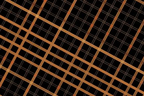 Close-up of a black and brown wire mesh grid pattern Stock Illustration