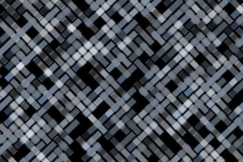 Close-up of black and gray woven metal pattern Stock Illustration