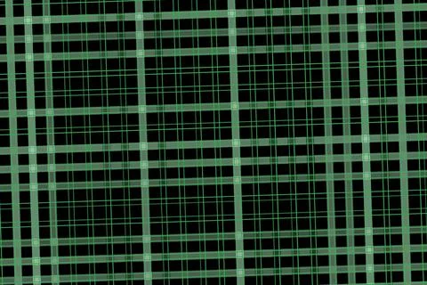Close-up of a black and green grid pattern on a mesh surface Stock Illustration