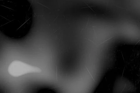 A close-up black and white abstract image featuring a blurred face Stock Illustration