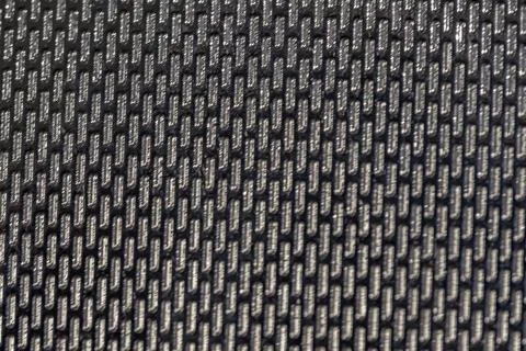 A close up of a black and white patterned fabric Stock-Fotos