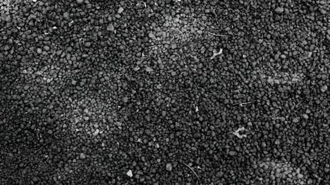 Close-up of black asphalt road surface with rough texture Stock Photos