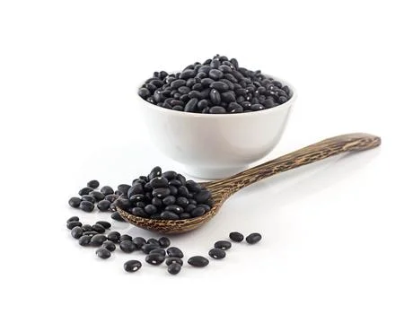 Close up of black bean Stock Photos