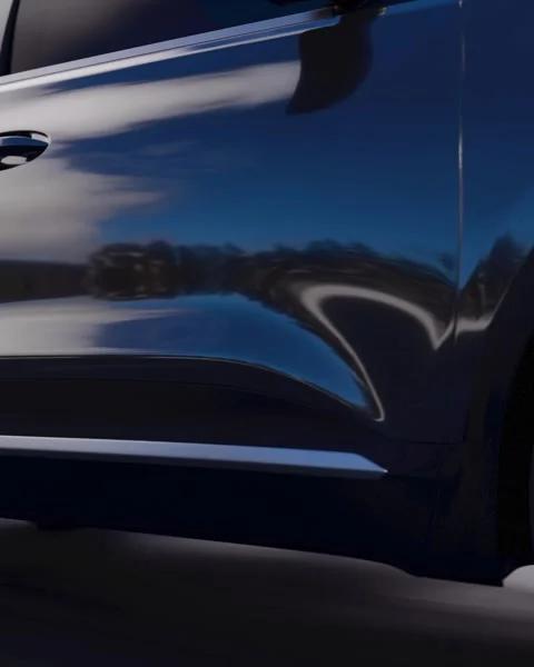 Close-up of a black car driving on a winter road Stock-Footage 320799339