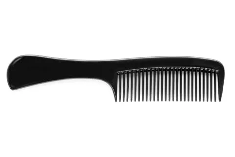 Close up of black comb Foto stock