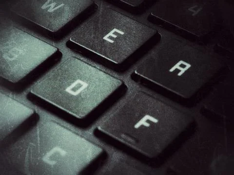 Close-up black keyboard keys Photos