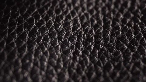 Close-up black leather texture. Macro video slider Stock Footage 152852031