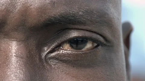 Close up of a Black man eye Stock-Footage 188952789