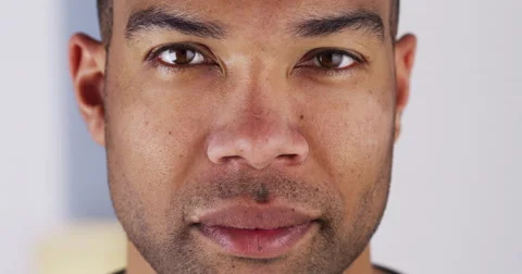 Close up of Black man looking at camera Video stock 42599815