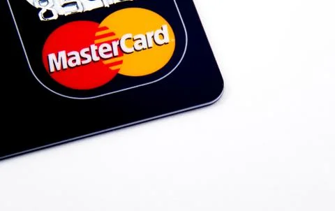Close-up of a black MasterCard debit Stock Photos