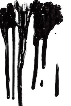 Close up of black paint Stock Photos