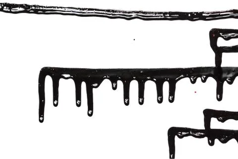 Close up of black paint Stock Photos