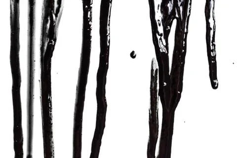 Close-up of the black paint Stock Photos