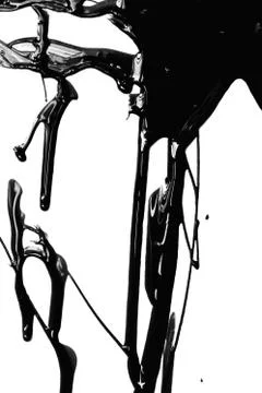 Close up of black paint Stock Photos