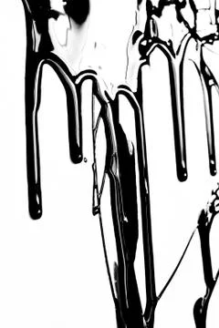 Close up of black paint Stock Photos