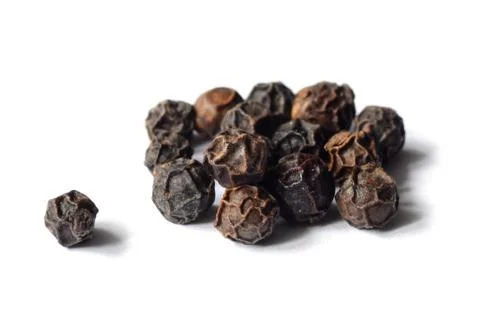 Close-up of black peppercorns Stock Photos