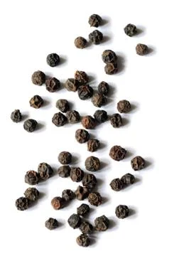 Close-up of black peppercorns Stock Photos