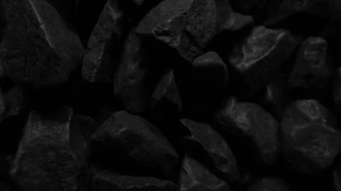 Close-up of Black Rocks in a Pile Stock Footage 286241950