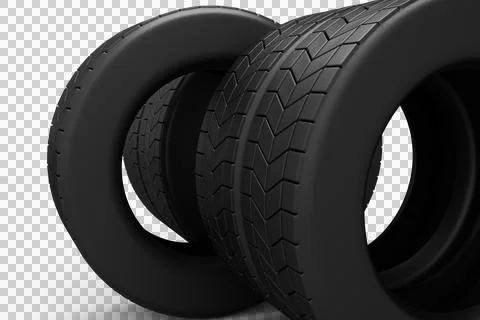 Close up of black tyre Stock Illustration