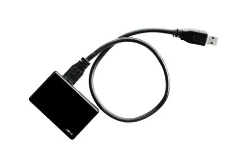 Close up black USB card reader Stock Photos