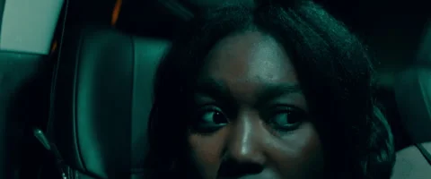 A Close-up of a Black Woman’s Eyes With a Scared Expression on Her Face Stock Footage 276500139
