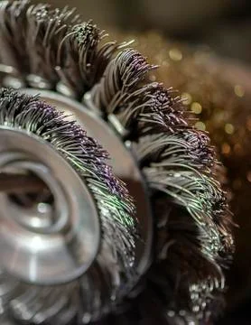 Close-up of a blacksmith work equipment wire brush Stock Photos