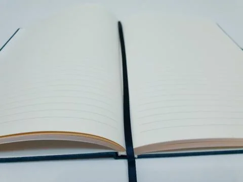 Close up of a blank book Stock Photos