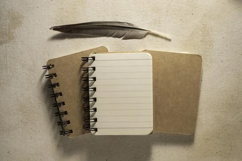 Close up of a blank books Stockfoto's