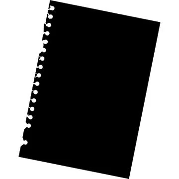 Close up of blank notepad paper - illustration Stock-Illustration