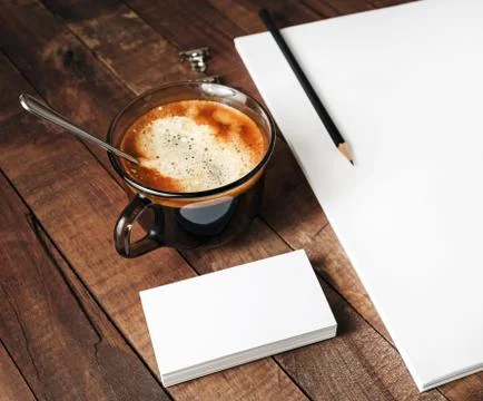 Close-up of blank stationery Stock Photos